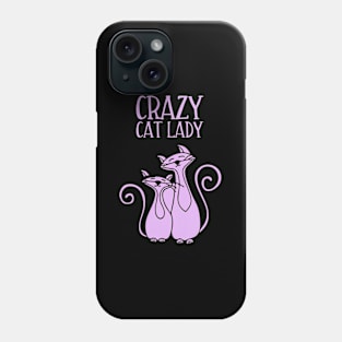 Crazy Cat Lady For Cat Purple Phone Case