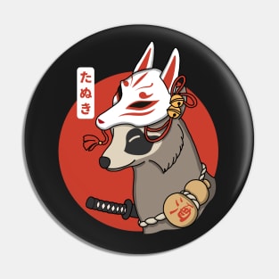 Kitsune Tanuki Pin