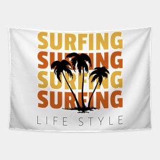 Surfing By Lamaj Tapestry