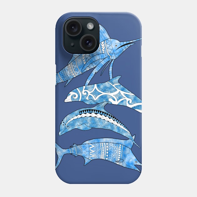 Tribal Ocean Animals Sealife Phone Case by macdonaldcreativestudios