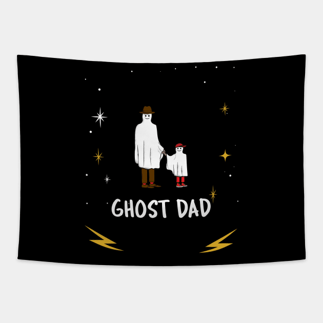 Ghost dad-Father's day Tapestry by BaronBoutiquesStore