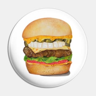 Hamburger Lover Pin