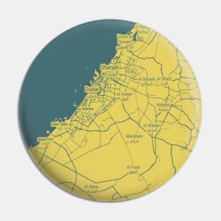 Dubai yellow map Pin