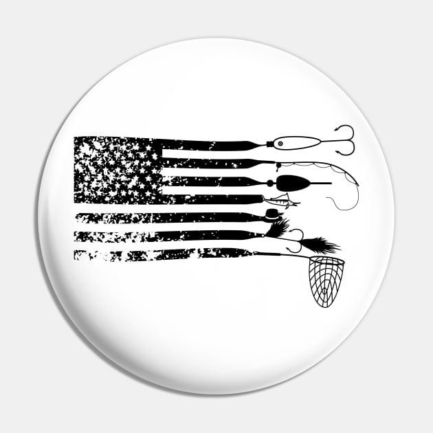 American Fisher Monogram Pin by MarinasingerDesigns