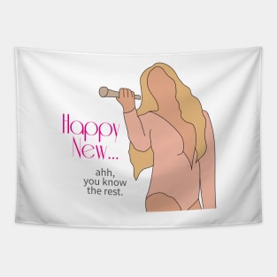 Mariah Carey Happy New Year Performance Meme Tapestry