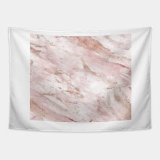 Pink marble - rose gold accents Tapestry