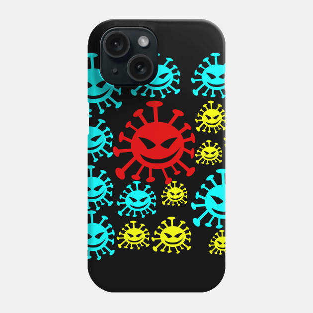 corona virus, corona, pandemic, covid-19, bacteria Phone Case by Gun&One