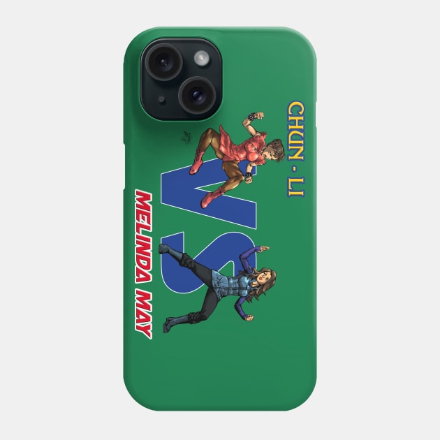 Chun Li VS Melinda May Phone Case by MatiasSotoLopez