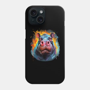 Hippo Rainbow Phone Case