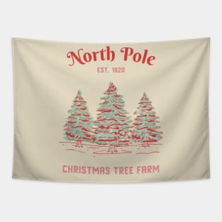 North Pole Christmas Tree Farm Tapestry