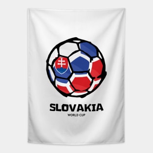 Slovakia Football Country Flag Tapestry