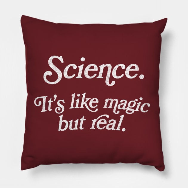 SCIENCE: It's Like Magic, But Real Pillow by DankFutura