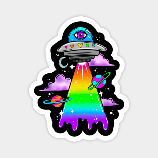 Trippy ufo Magnet