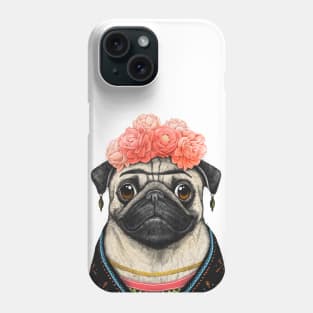 Pug Frida Phone Case