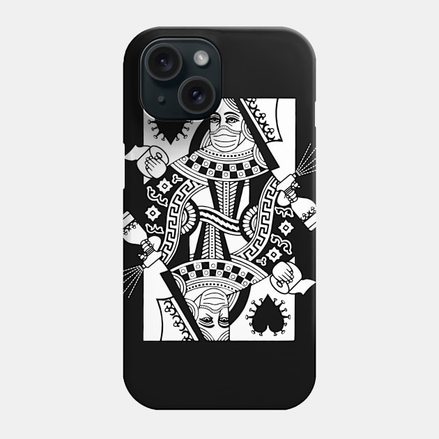 Queen of Quarantine Phone Case by FAKE NEWZ DESIGNS