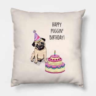 BIRTHDAY PUGGLIE Pillow