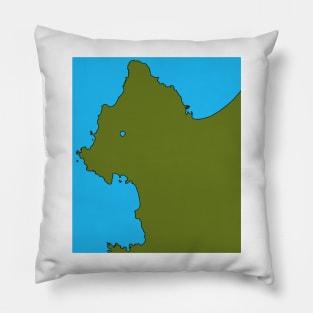 Monterey, California Map Pillow