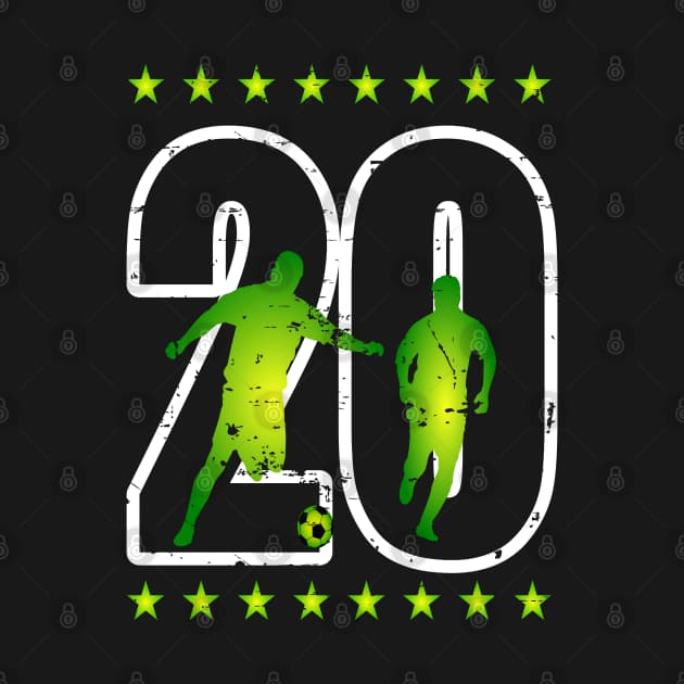 Soccer jersey number 20 Soccer Player TShirt TeePublic