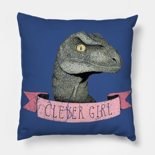 PINK CLEVER GIRL Pillow