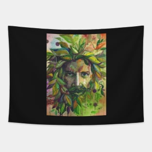 Greenman Watercolor Tapestry