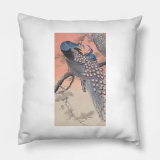 Peafowl by Ohara Koson Pillow