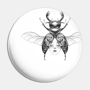 Stag beetle lady Pin