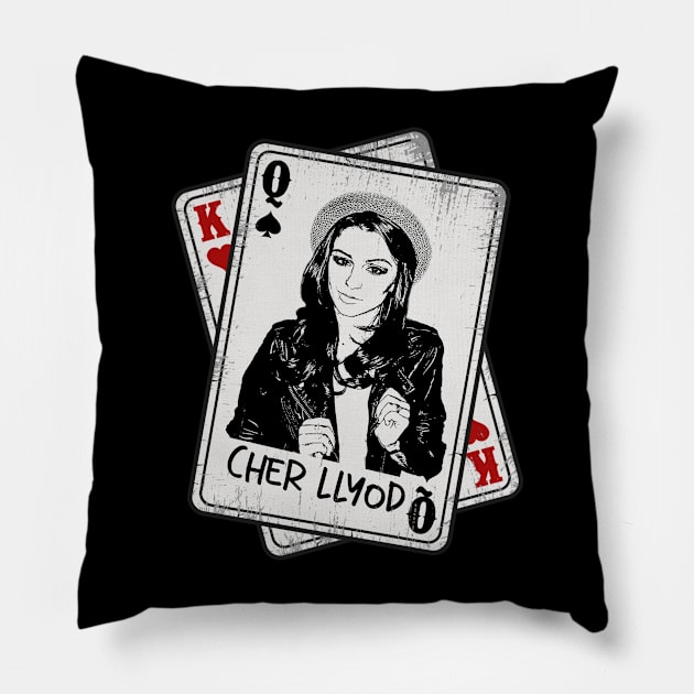 Retro Cher Llyod Card Style Pillow by Slepet Anis