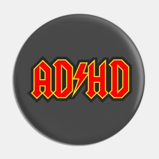 ADHD Neurodivergent RAWK Pin