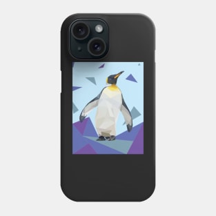 Blue Geo-Penguin Phone Case