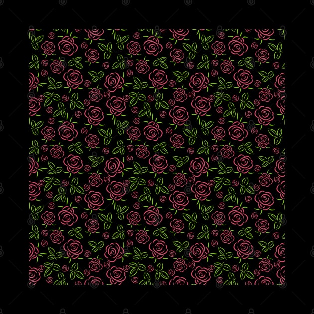 Roses pattern by Julia_Faranchuk