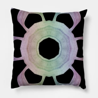 Pastel Rainbow Cactus Flower Pillow