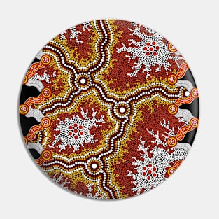 Aboriginal Art Travels Pin