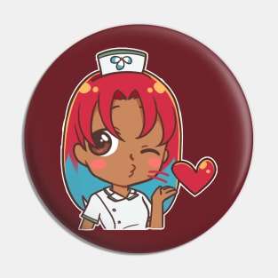 Sending My Love! Nurse Nila Anime Character Pin