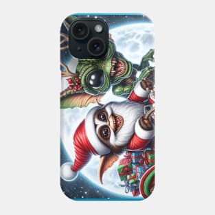 Christmas Gremlin and Alien Phone Case