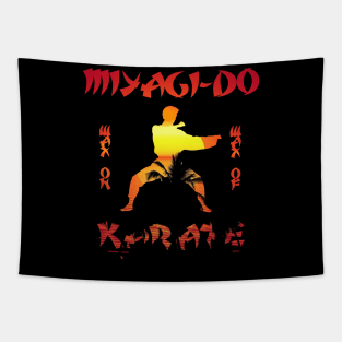 Miyagi Do Karate Kid Wax On Wax Off Tapestry