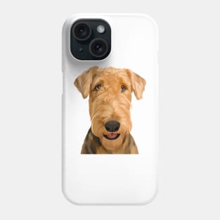 Airdale Terrier illustration Phone Case