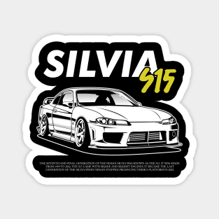 Silvia S15 (black print) Magnet