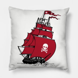 Pirate Ship Beware Pillow