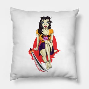 Kawaii Katana Girl Pillow