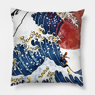 Sunrise in Kanagawa Pillow