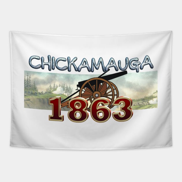 Battle of Chickamauga Tapestry by teepossible