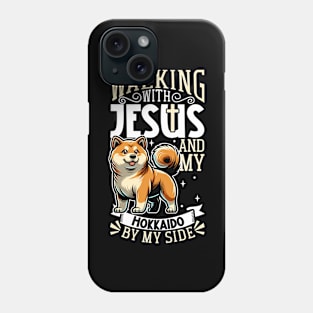 Jesus and dog - Ainu Dog Phone Case