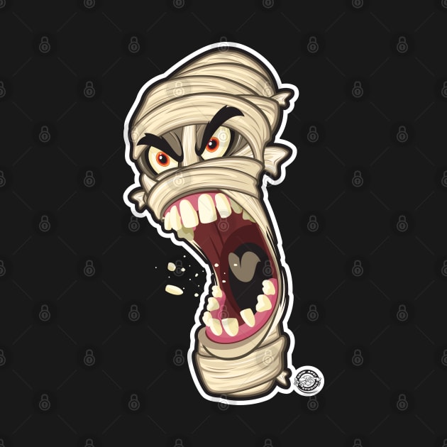 Halloween Mummy Angry Head Shot by Goin Ape Studios