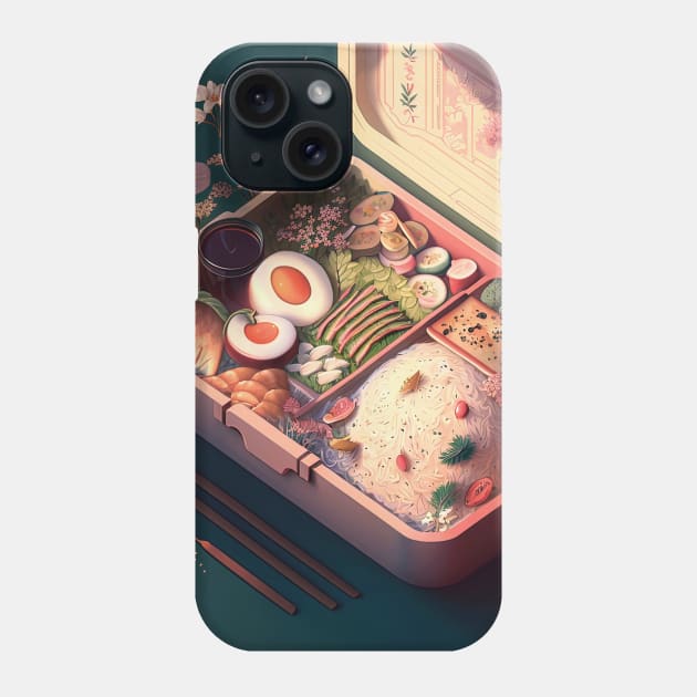 Japanese Bento Box art Phone Case by geekmethat