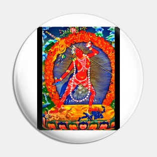 Vajrayogini Dakini Tibetan Buddhist Thangka Art Pin