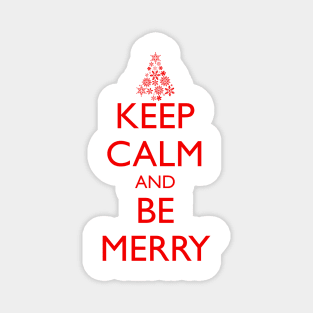 KEEP CALM AND BE MERRY, Christmas tree Magnet