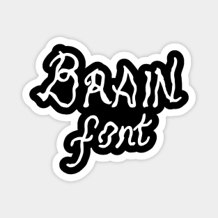 brain font Magnet