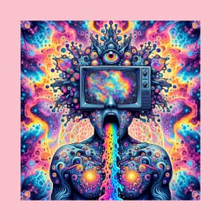 trippy psychedelic fractal madness T-Shirt