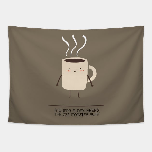 Coffee Addict Tapestry by hkxdesign