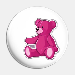 Charming Pink Teddy Bear Sticker No. 615 Pin